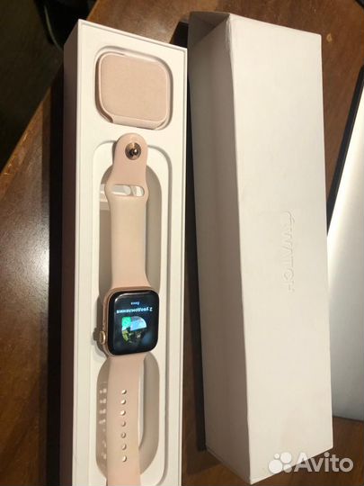 Apple watch 4 часы оригинал розовое золото