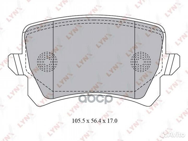 Колодки тормозные дисковые зад VW passat 1