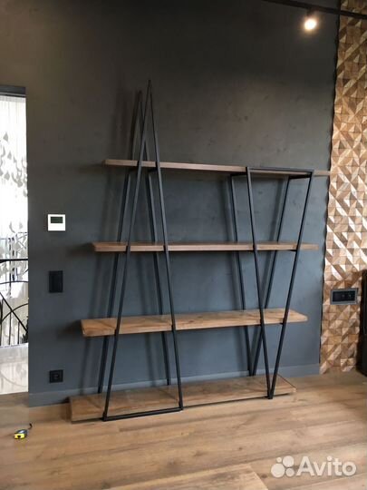 Стеллаж из металла треугольник