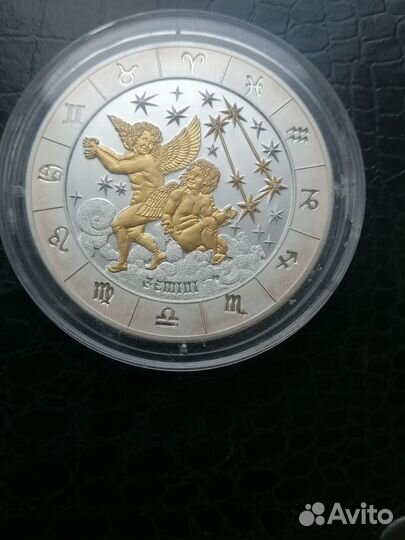 1000 франков 2009г Близнецы-3 унции