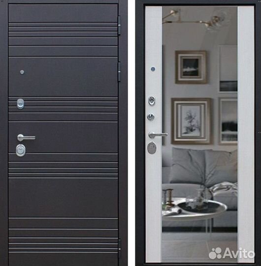 Дверь входная Шоколад металлическая Дуэт