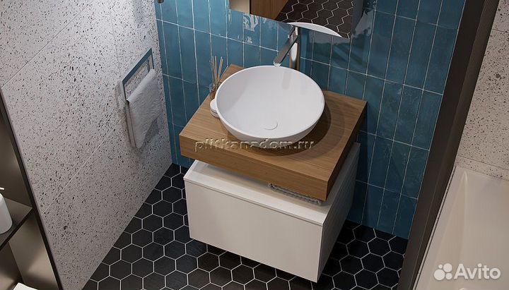 Тумба подвесная Velvex Unique Unit 60х40 tpUNI.60.H40.Y.VY-211