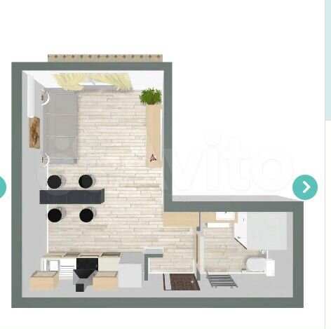 Апартаменты-студия, 25,9 м², 4/8 эт.