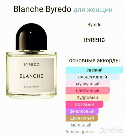 Духи Byredo Blanche Байредо Бланш