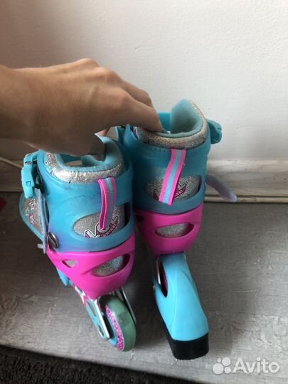 Роликовые коньки раздвижные для девочки LOL 26-29