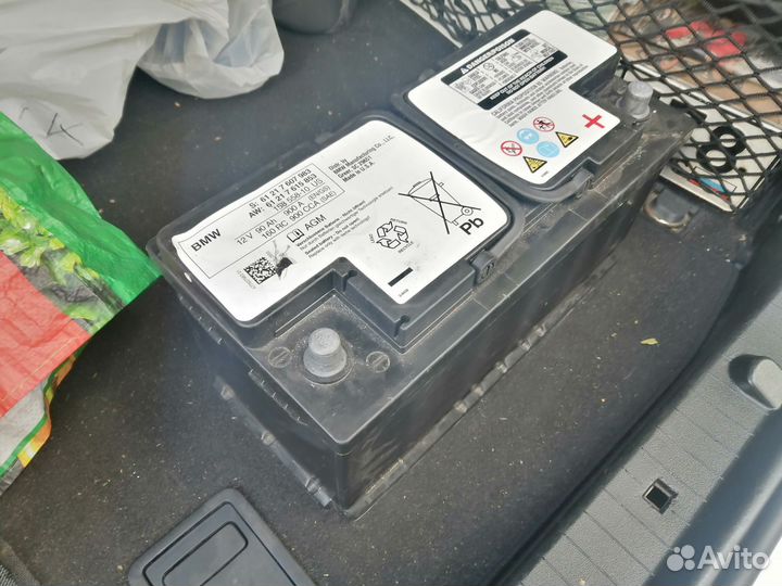 Аккумулятор bmw agm 90 ah 900aa от ф10 diesel