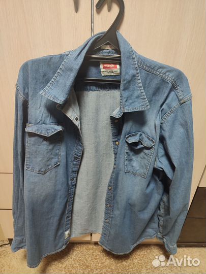 Джинсовая рубашка wrangler