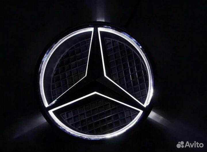 Лoготип Mercedes Benz LED Звeздa с подсвeткой (звe