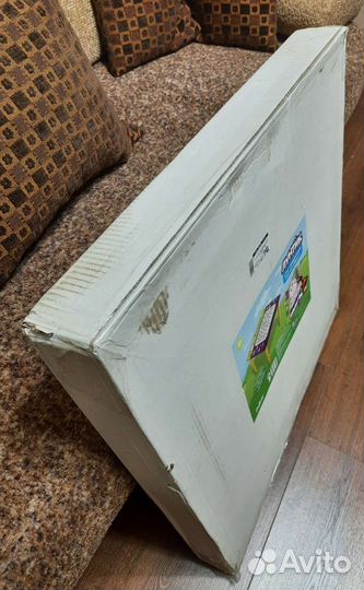 Столик детский Лунтик,квадратный,с алфавитом 60*60