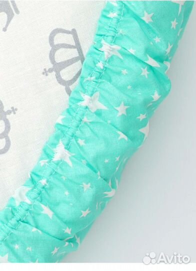 Простыня на круглый матрас на резинке