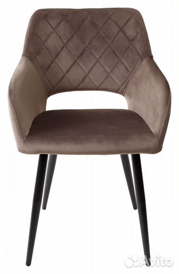 Стул ally bluvel-38 черный/тк. велюр латте
