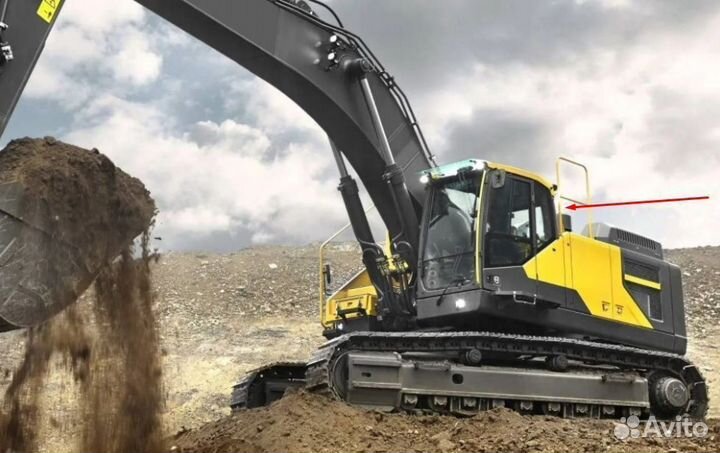 Стекло заднее на экскаватор Volvo EC 700