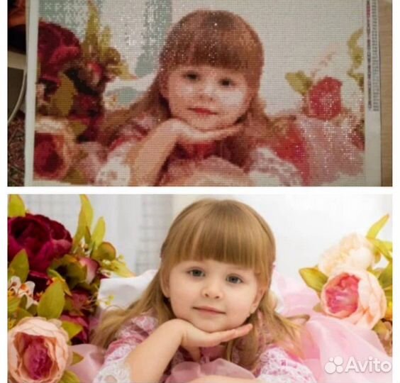 Алмазная мозаика по фото на заказ (набор)