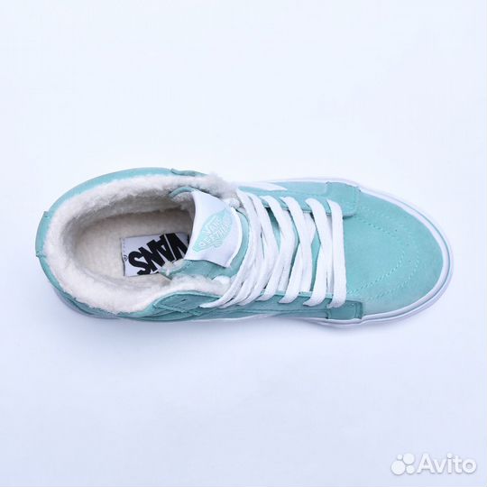 Зимние кеды Vans Green c мехом арт w109-16 36