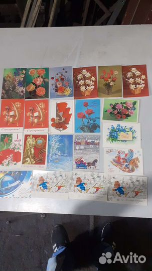 Открытки СССР чистые 80 шт