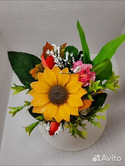 Букеты цветов учителю из мыла ручной работы