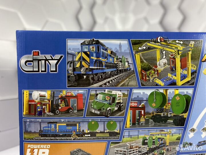 Конструктор City Грузовой поезд на радиоуправлении