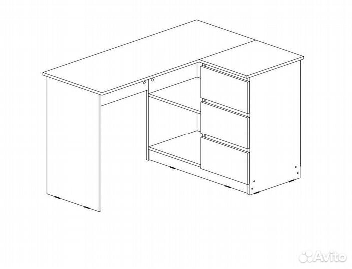 Угловой письменный стол/Компьютерный 3 расцветки