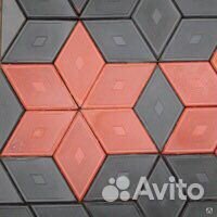 Тротуарная плитка (ромб) 3D