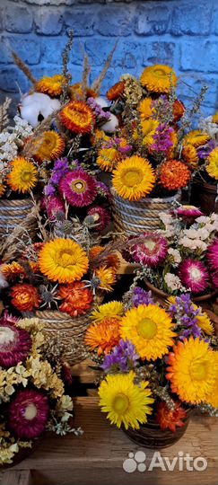 Букетики-сухоцветики к 1 сентября