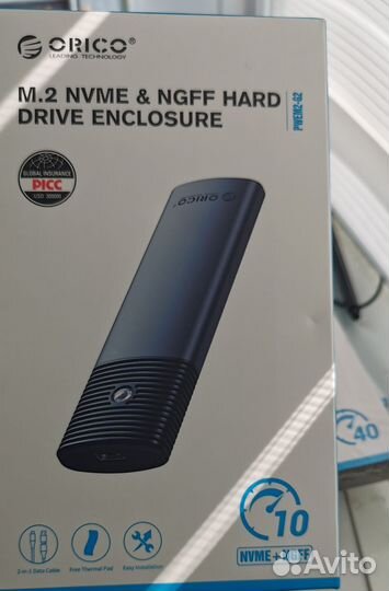 Orico 10/20/40 Gbps. Внешний корпус SSD M.2 NVMe