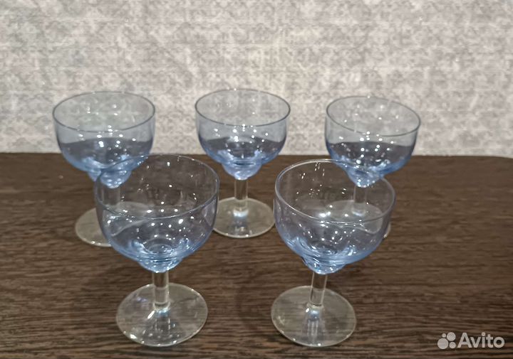 Фужеры из цветного стекла СССР