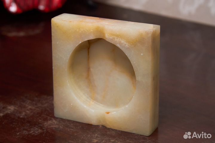 Пепельница из оникса, антиквариат, Греция, 1960-е