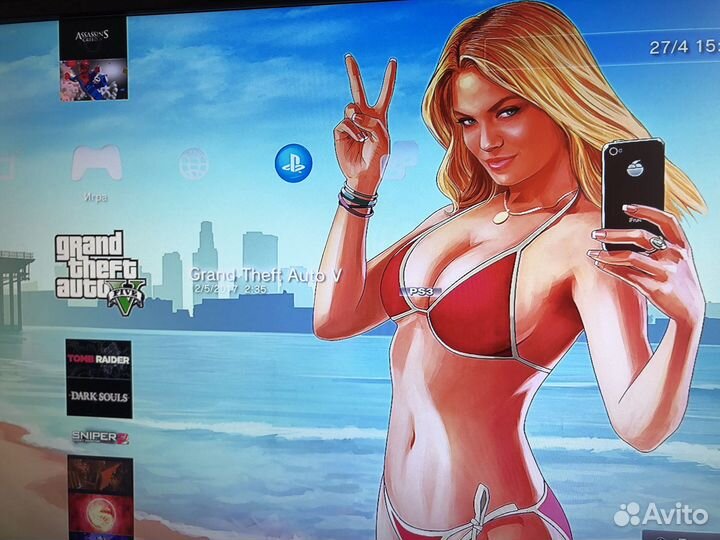 Sony PS3 Slim White 750 Gb + 140 игр и 2 джойстика