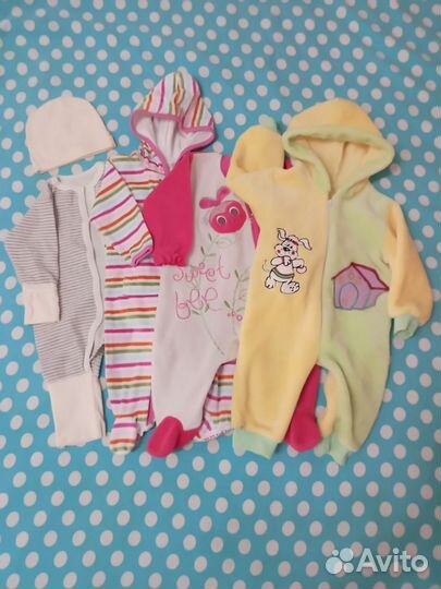 Детские вещи для девочки от 0-11 мес.на все сезоны