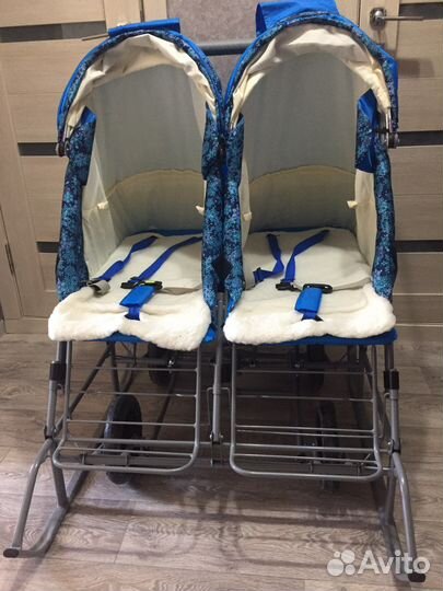 Санки коляска для двойни