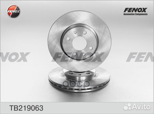 Диск тормозной fenox TB219063 TB219063 fenox