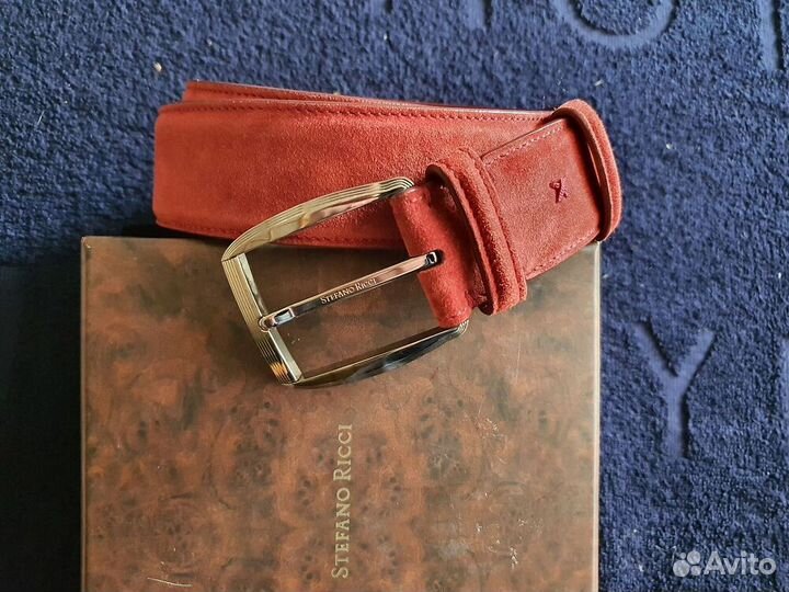 Новый Stefano Ricci мужской ремень красный 100