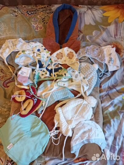 Шапочки для новорожденных