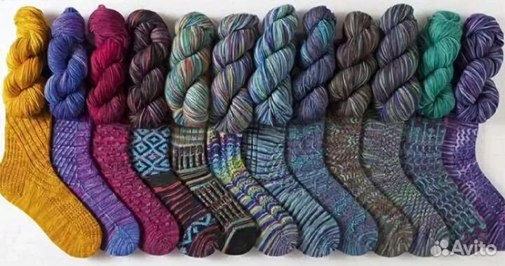 Вязанные носки ручной работы