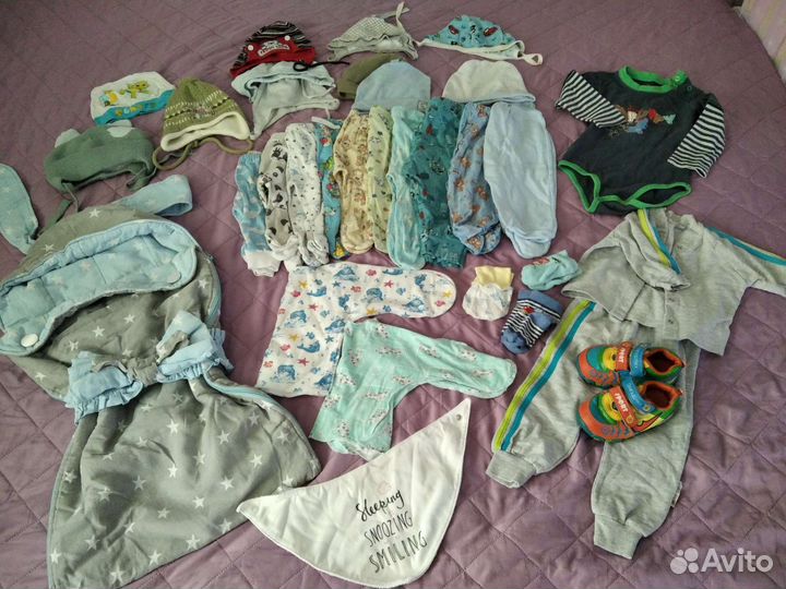 Конверт на выписку + пакет вещей