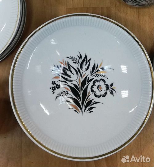 Винтажный фарфоровый кофейный сервиз лфз