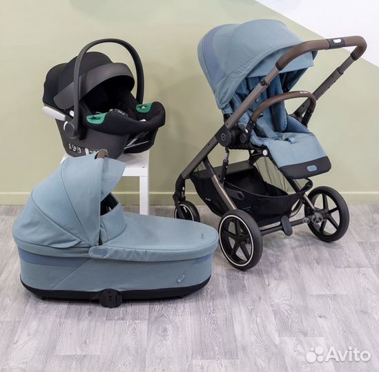 Cybex balios s lux 3 в 1 sky blue