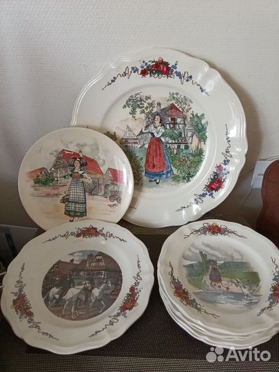 Тарелки Obernai Sarreguemines, France