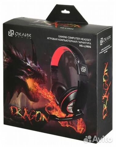 Компьютерная гарнитура oklick HS-L390G dragon