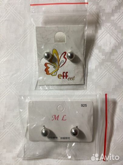 Серьги гвоздики