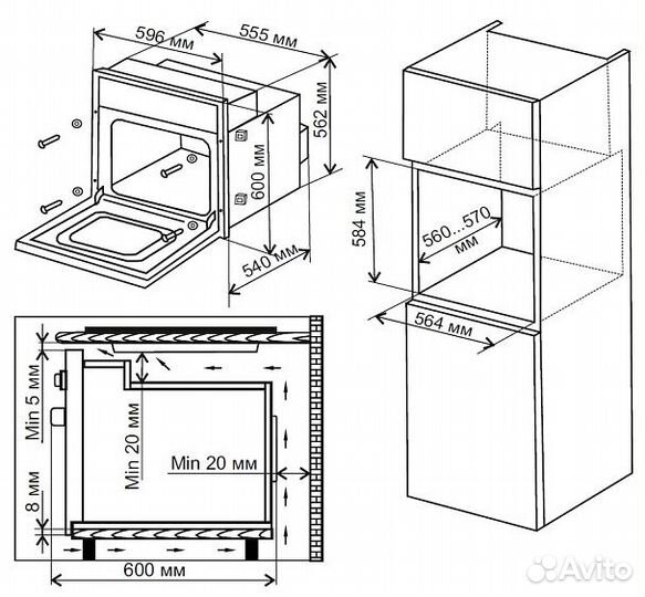 Духовой шкаф weissgauff EOV 670 SX