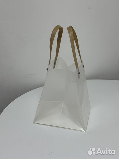 Прозрачный подарочный пакет для торта и подарков