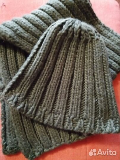 Комплект шапка и шарф женские