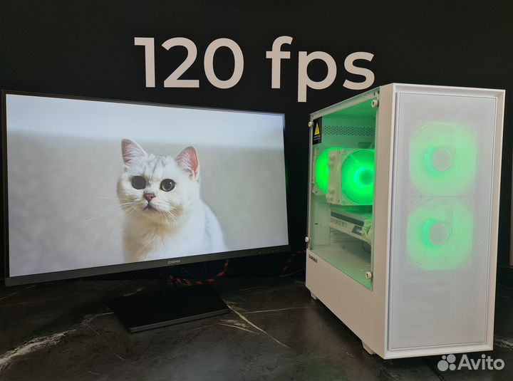 Компьютер i5 12400F, RTX 4060, 27 дюймовый монитор