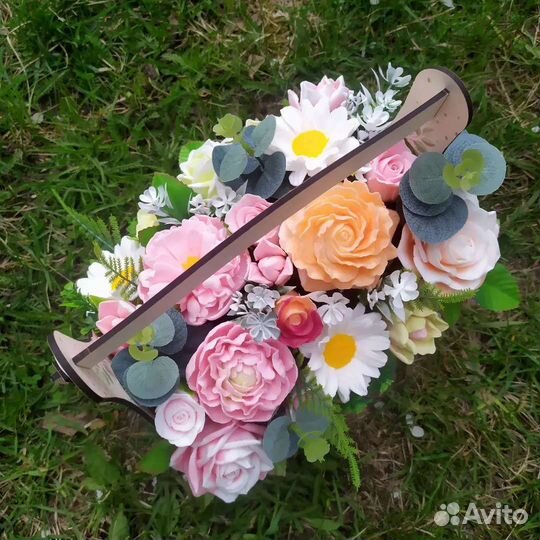 Букет цветов из мыла