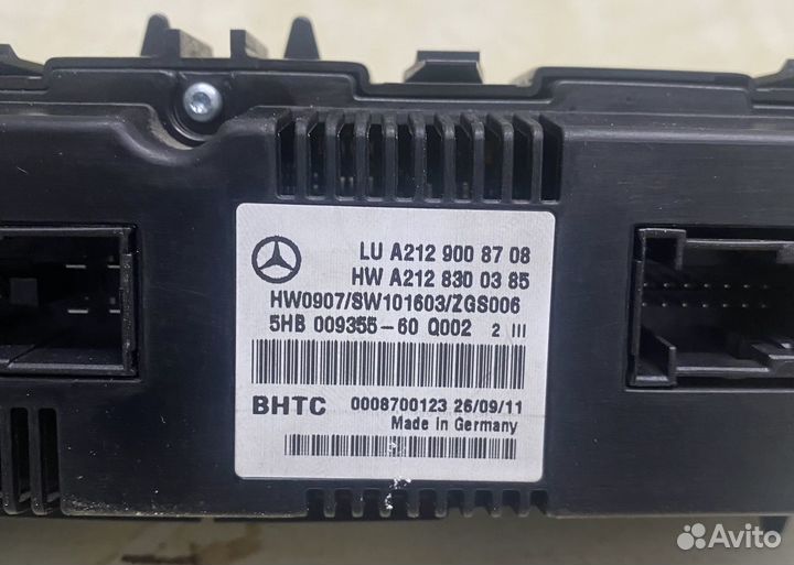 Блок управления климатом Мерседес w212