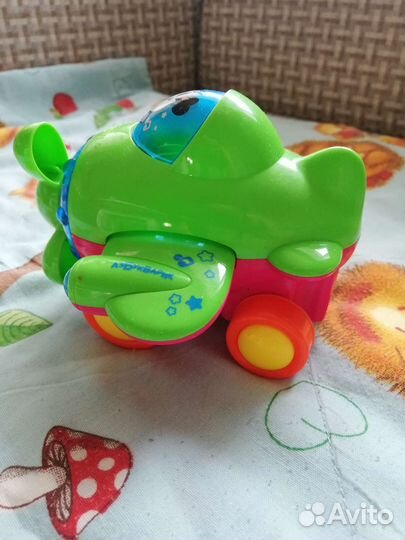 Самолёт, музыкальный, игрушка, Азбукварик