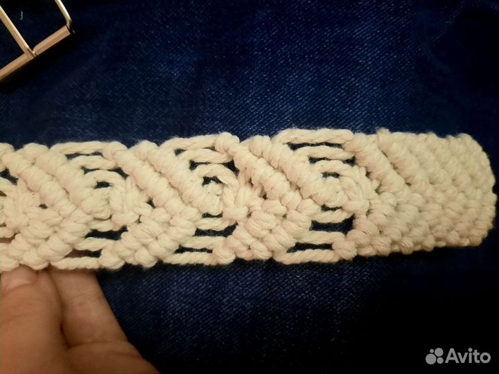 Ремень макраме, бохо стиль