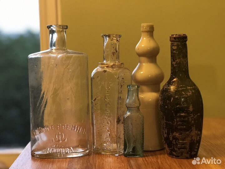Старинные аптечные пузырьки
