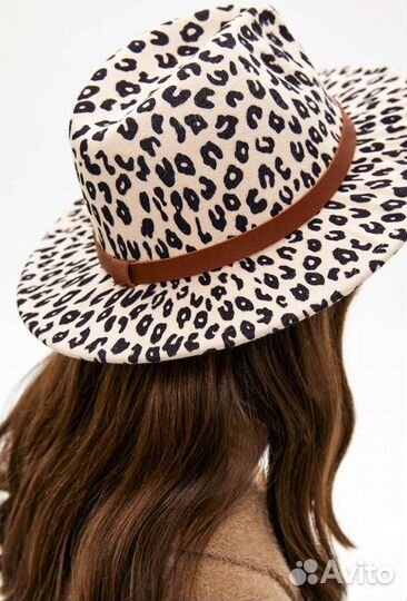 Шляпа фетровая женская леопардовая новая
